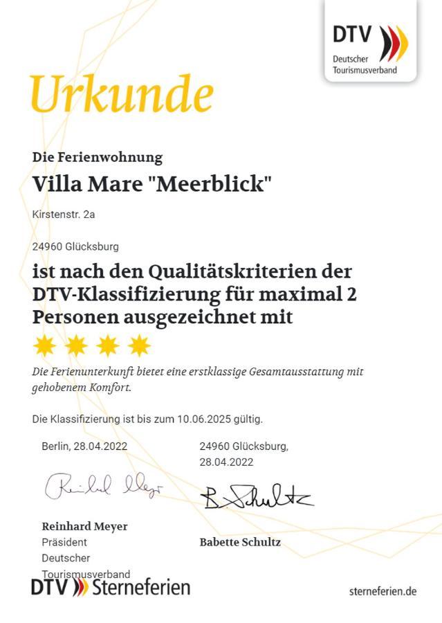 Villa Mare Meerblick Glücksburg Kültér fotó